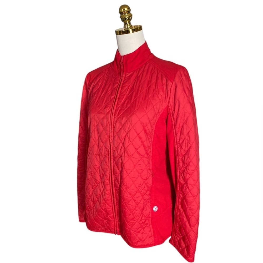 TALBOTS | Women’s Quilted Lightweight Red Jacket Size M - Picture 3 of 7